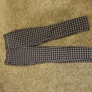 Hollister Plaid Pants Size M High Waist